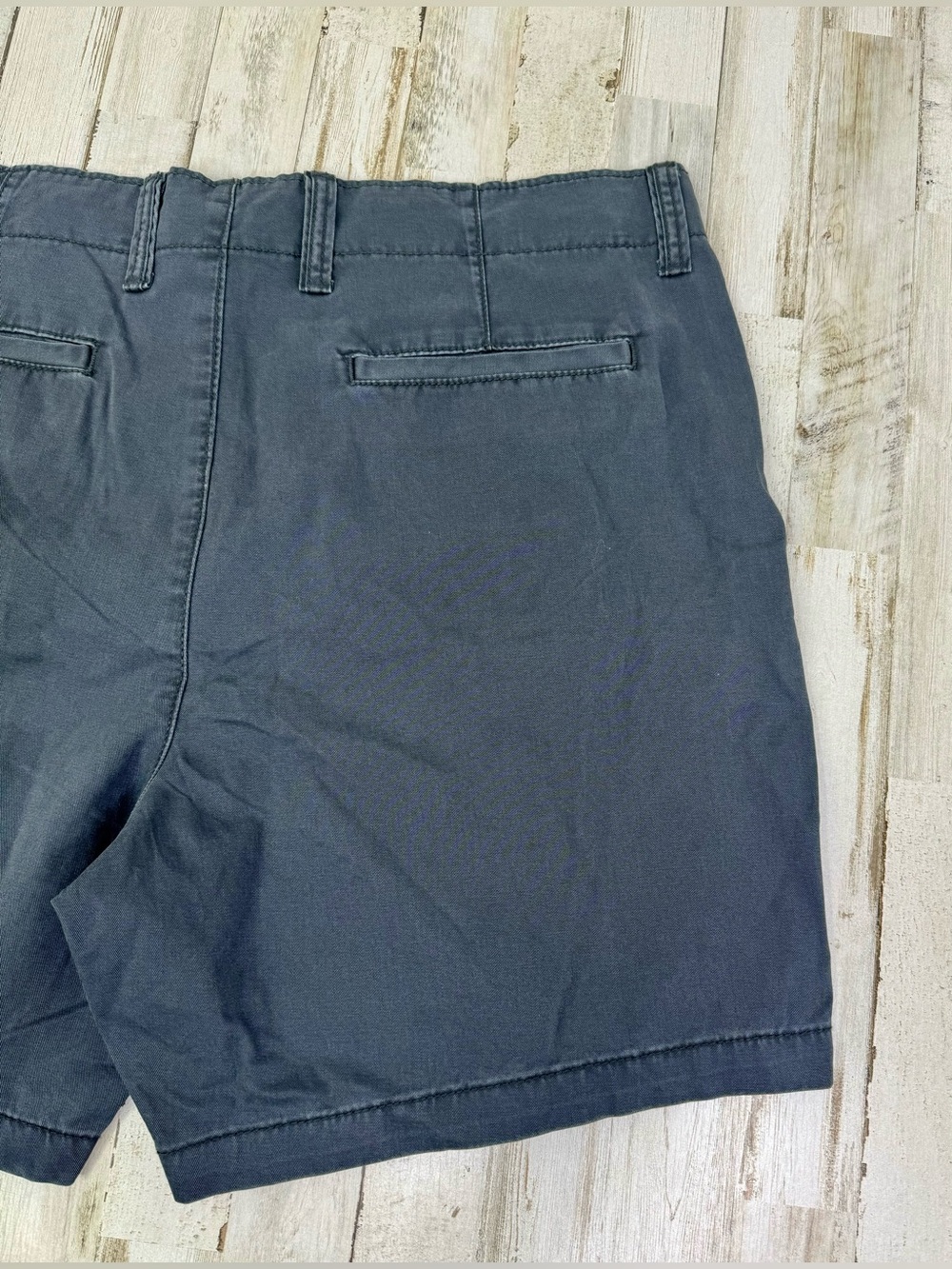 Old Navy Chino Shorts Mens 38 Slim Fit Black 7" Gray Lived-In Straight NWT - Picture 9 of 10